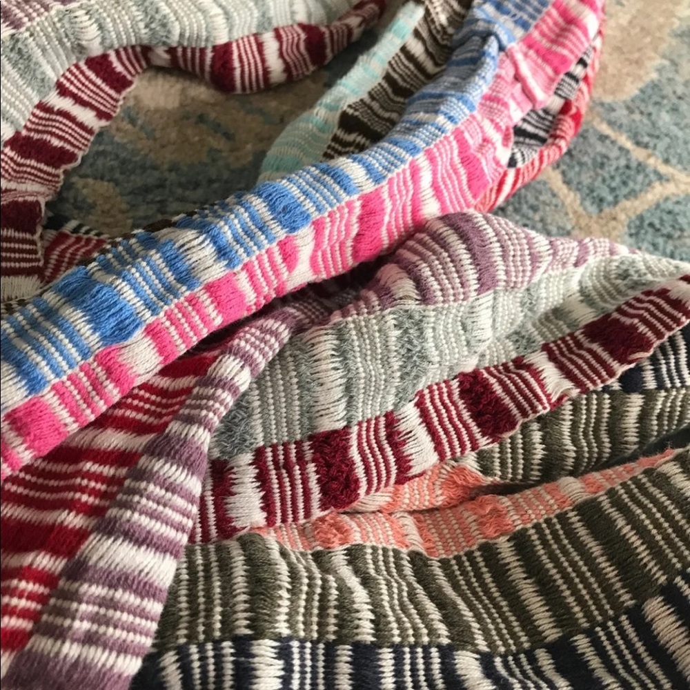 Striped Multicolor Infinity Scarf - Picture 2 of 2